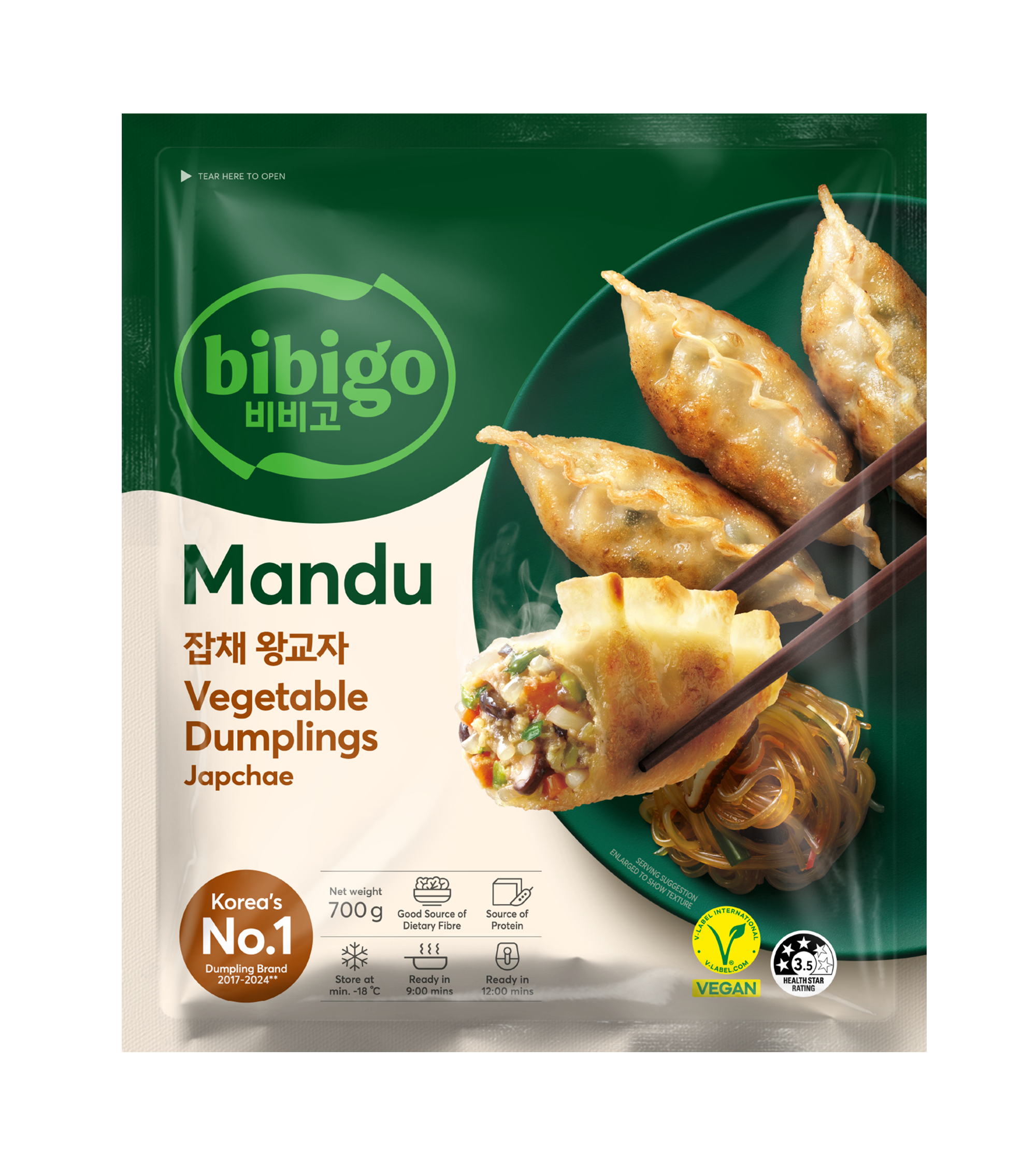 bibigo Mandu Japchae Dumplings 700g