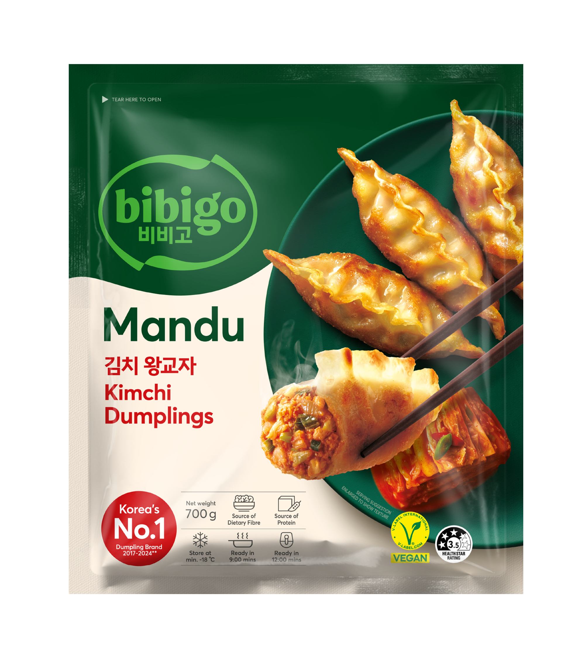 bibigo Mandu Kimchi Dumplings 700g