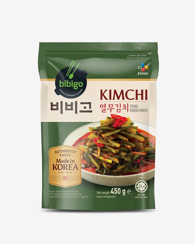 bibigo YOUNG RADISH KIMCHI 450G CJ Foods Oceania