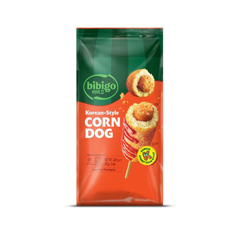 bibigo Korean Corndog with Fish Sausage 400g