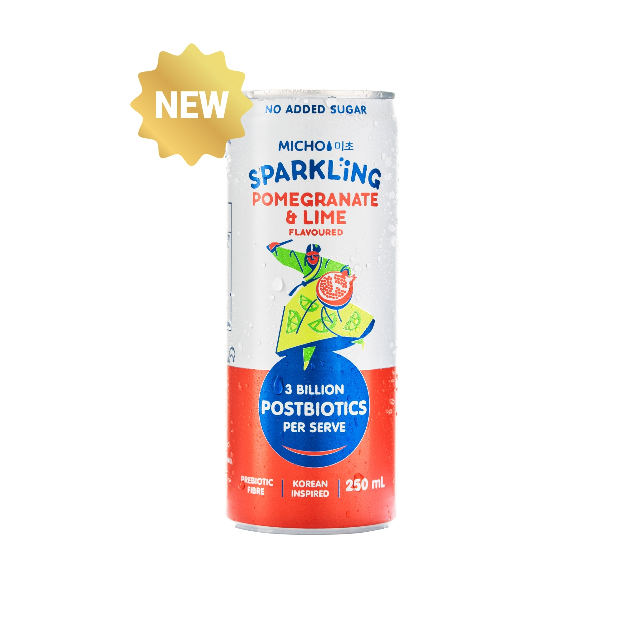Micho Sparkling Pomegranate & Lime 250ml